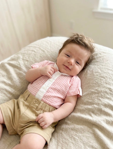 BOY SET PLAID SHIRT