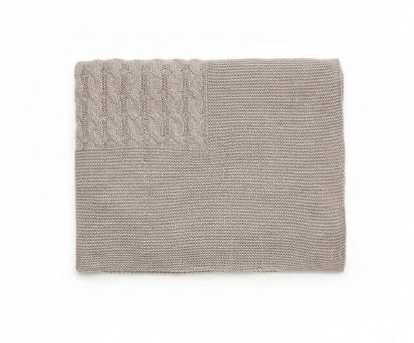 VISON BRAIDED KNITTED BLANKET