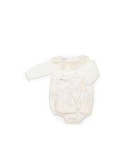 IVORY LACE KNITTED ROMPER