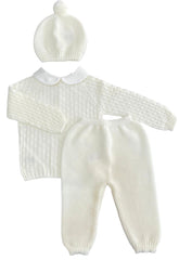 NEWBORN KNIT TROUSERS ROCOGIDAS 3P SET