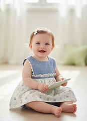 BABY BUNNY WITH PLUMETI SHORT DRESS 2P