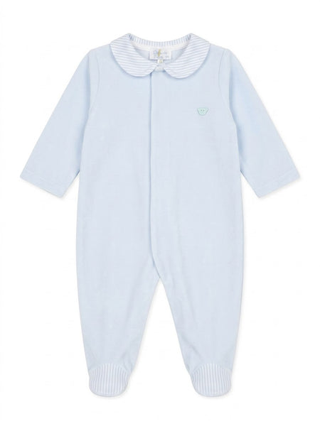 PIJAMA DE BEBÉ CON CUELLO A RAYAS