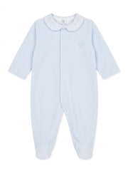 PIJAMA DE BEBÉ CON CUELLO A RAYAS