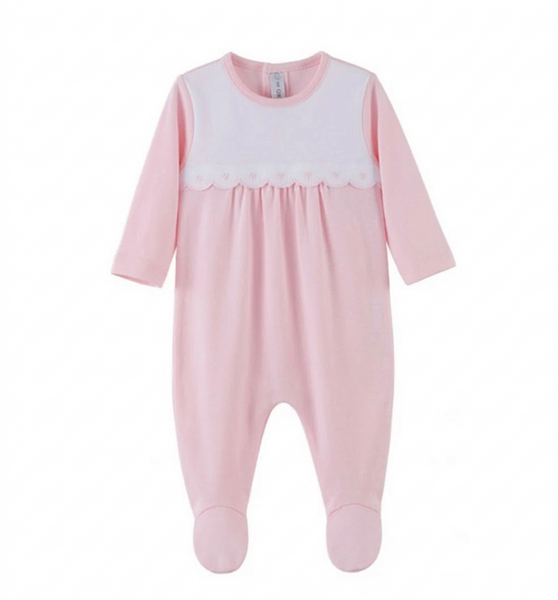 PIJAMA DE ALGODÓN CON DETALLES DE LUNARES