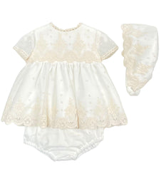 GIRL LACE DRESS 3P SET
