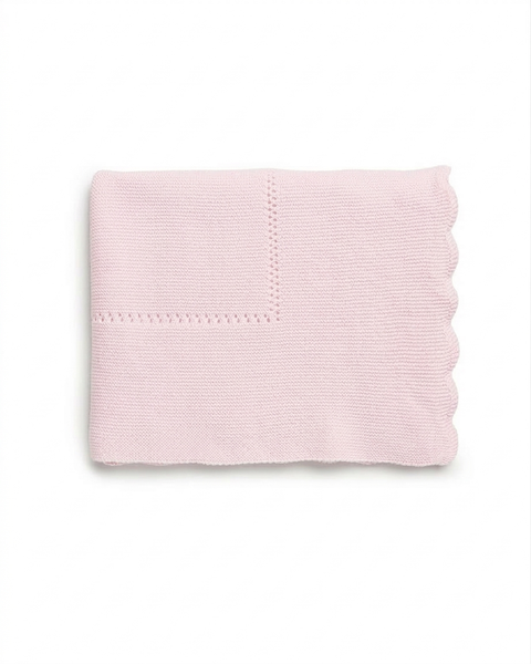 BABY WAVES SIDE KNITTED BLANKET