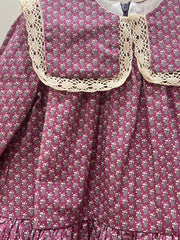 GIRL FLORAL PETER PAN COLLAR DRESS SUELTAS