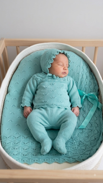 BABY UVES BLANKET BLANKET AND NEWBORN 4P SET