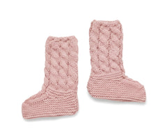 BOTAS DE PUNTO TRENZADO