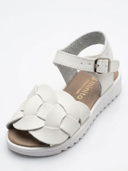 GIRLS CIRCLES WHITE SANDAL