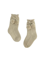 BABY SOCKS WITH POMPOMS