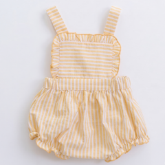 BABY YELLOW STRIPED ROMPER