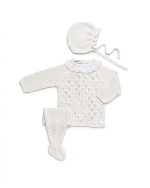 NEWBORN OPENWORK PLUMETI COLLAR 3P SET