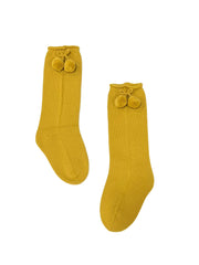 BABY SOCKS WITH POMPOMS