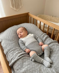 BOYS STRIPED WITH COLLAR ROMPER