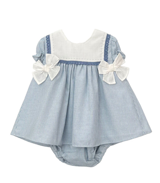 GIRL STRIPES AND BOWS SHORT DRESS SET FANTASIA
