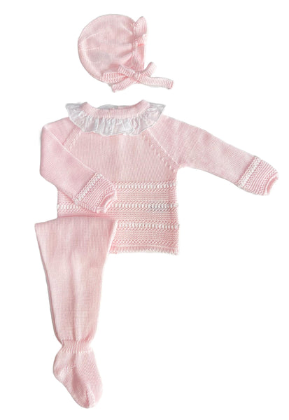 NEWBORN PLUMETI COLLAR WHITE DOTS 3P SET