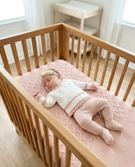NEWBORN KNIT EYELET YOKE 3P SET