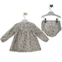 BABY LIBERTY PRINT DRESS AND BLOOMERS SHANGAI