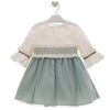 GIRLS TULLE AND VELVET DETAILS DRESS MANILA - T3 / GIRL / SkyBlue