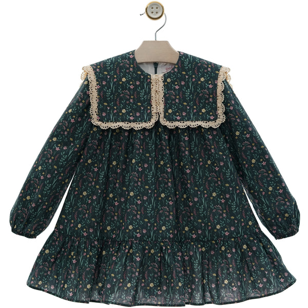 GIRL FLORAL PETER PAN COLLAR DRESS SUELTAS