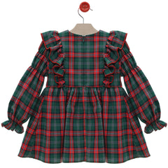 GIRLS TARTAN PRINT DRESS CHARLESTON