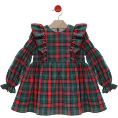 GIRLS TARTAN PRINT DRESS CHARLESTON