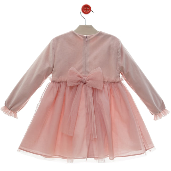 GIRLS TULLE WITH SUEDE DRESS VALS