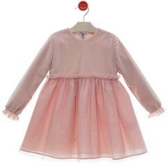 GIRLS TULLE WITH SUEDE DRESS VALS