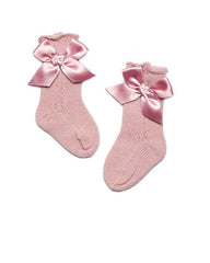 KNITTED BOW SOCKS 25