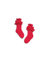 BABY VELVET BOW SOCKS 25