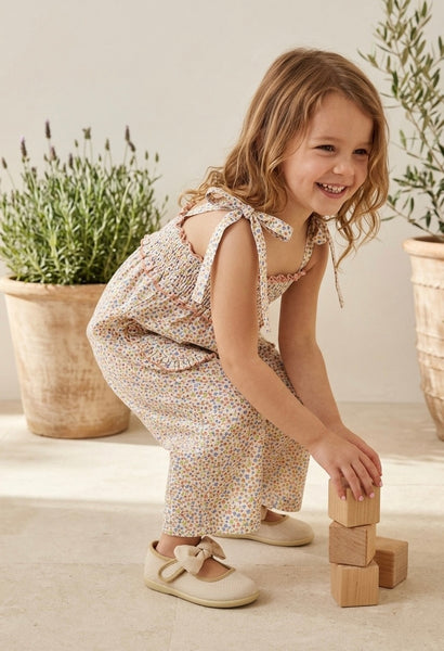 GIRL LITTLE FLORAL JUMPSUIT