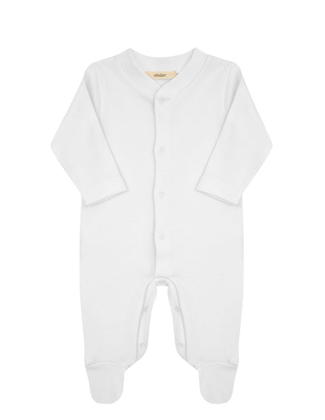 NEWBORN WHITE BASIC ROMPER