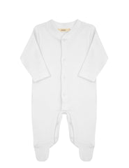 NEWBORN WHITE BASIC ROMPER