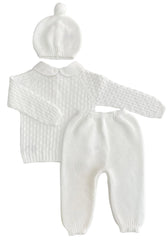 NEWBORN KNIT TROUSERS ROCOGIDAS 3P SET