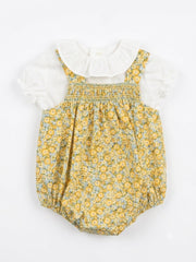 GIRLS FLORAL ROMPER AND BLOUSE 2P SET RAVENA