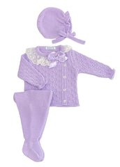 NEWBORN RECOGIDAS LACE COLLAR 3P SET