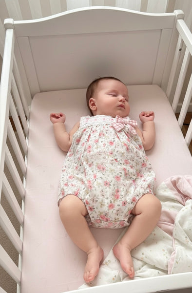 GIRL FLORAL PINK ROMPER