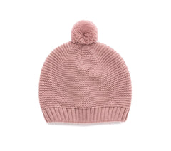 POMPON KNITTED BONNET