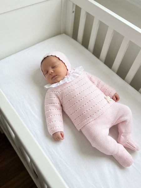 NEWBORN LINES AND RUFFLE COLLAR 3P SET
