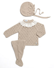 NEWBORN OPENWORK LACE COLLAR 3P SET