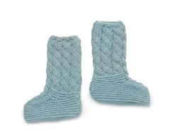 BOTAS DE PUNTO TRENZADO