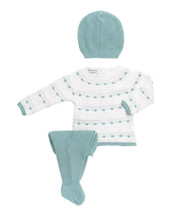 NEWBORN LINES KNIT DOTS 3P SET