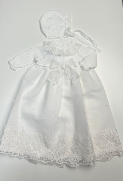 BABY ELEGANT LACE WITH BOW FALDON  2P