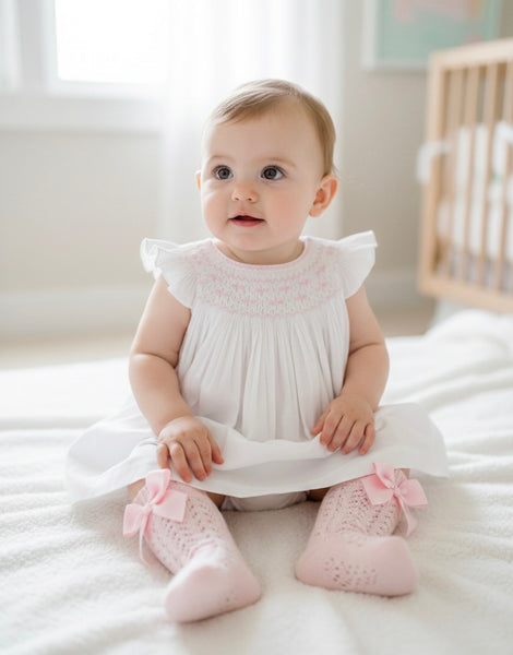 GIRL SMOCKED NUBE DRESS