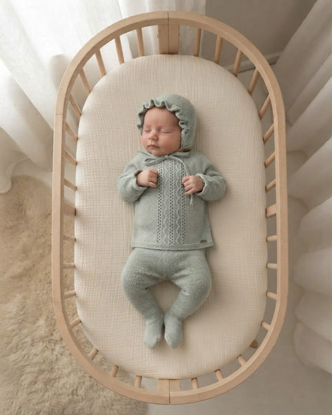 NEWBORN TEXTURED KNIT 3P SET