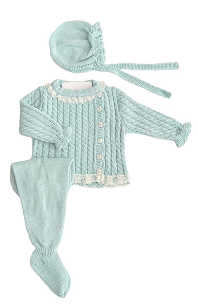 NEWBORN LACE COLLAR DETAILS BRAID 3P SET