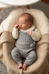 GRAY KNITTED JUMPER AND SWEATER SET
