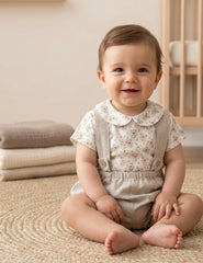 BOYS KOALA SHIRT AND LINEN ROMPER 2P