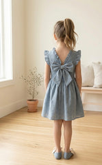 GIRLS EYELET EMBROIDERY DRESS SUELTAS
